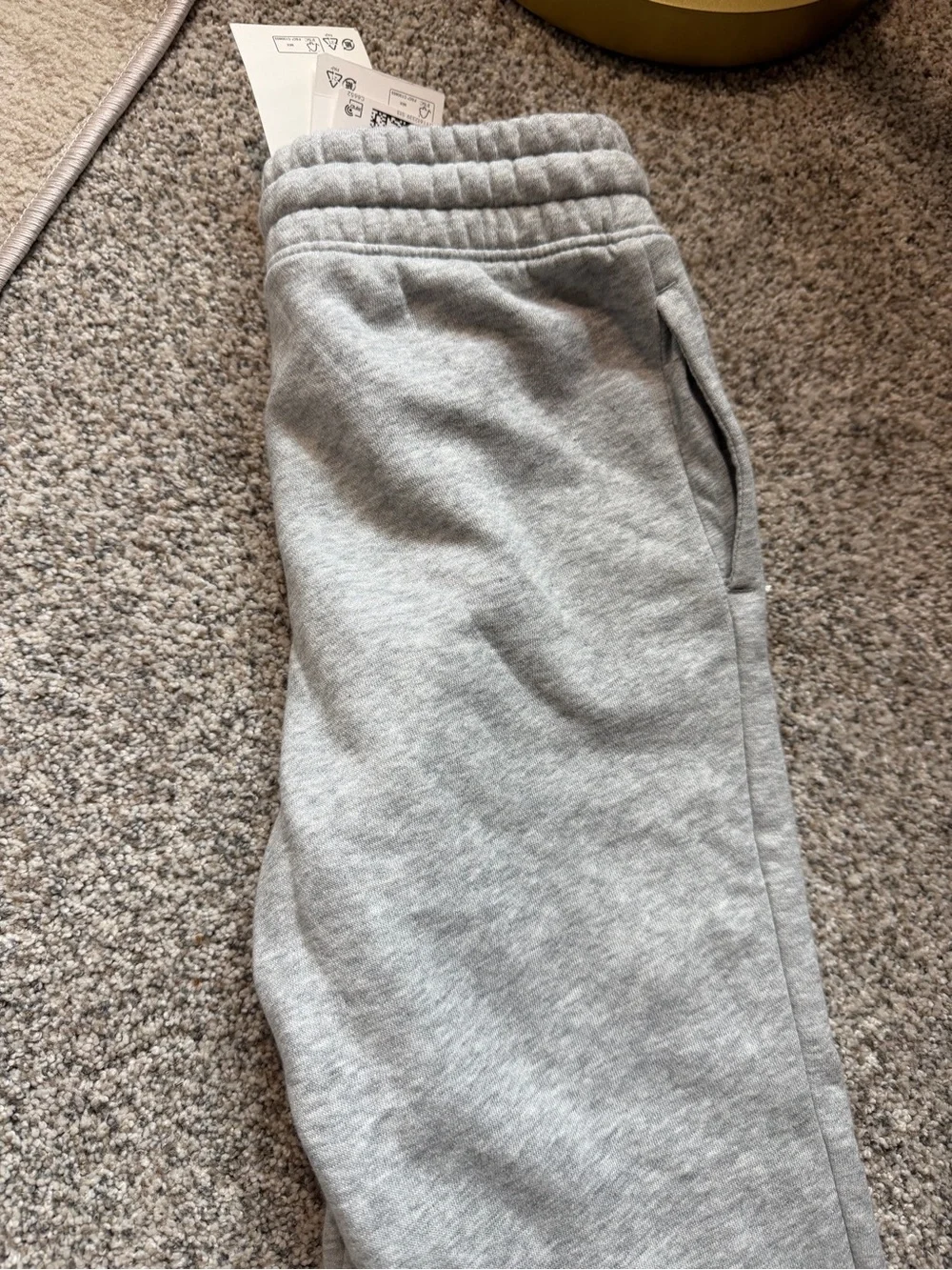 Kids Light Gray Sweats Jogger Pants NEW 8-9 years